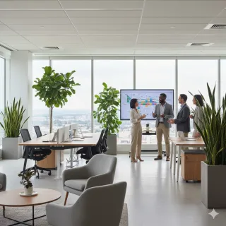 hybrid office smartboard design