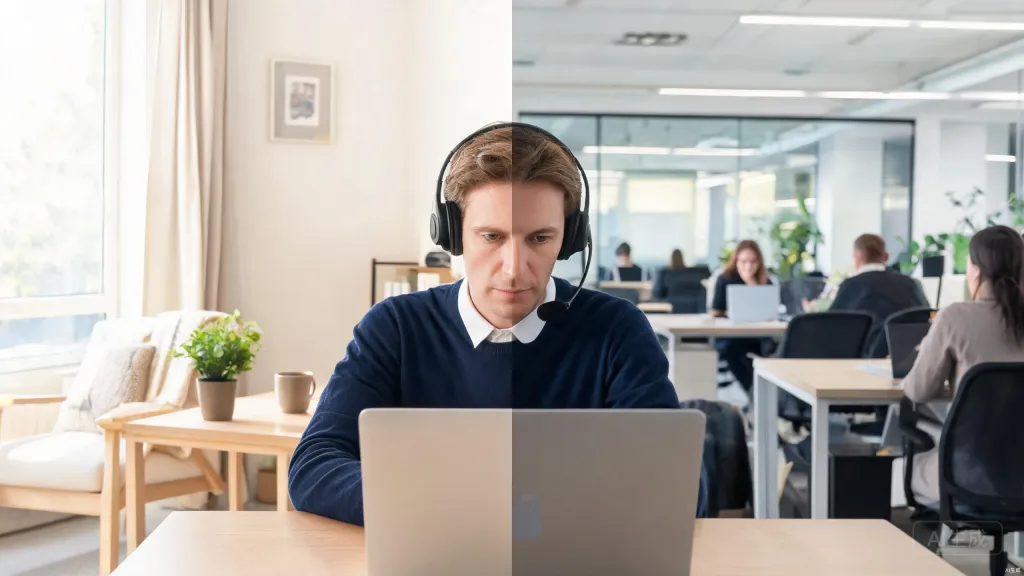 Hybrid work transition setup