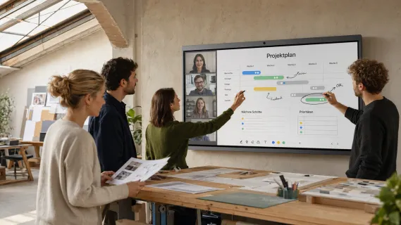 interaktives smart display hybride zusammenarbeit meta