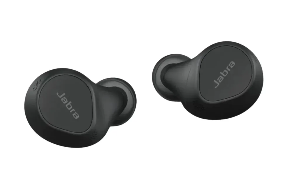 there is a black wireless earbuds for phone calls in the picture
