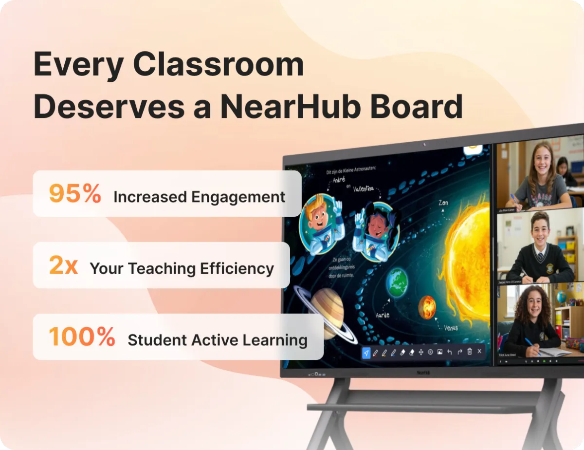 NearHub Board S Pro interactive smart boars for business meeting