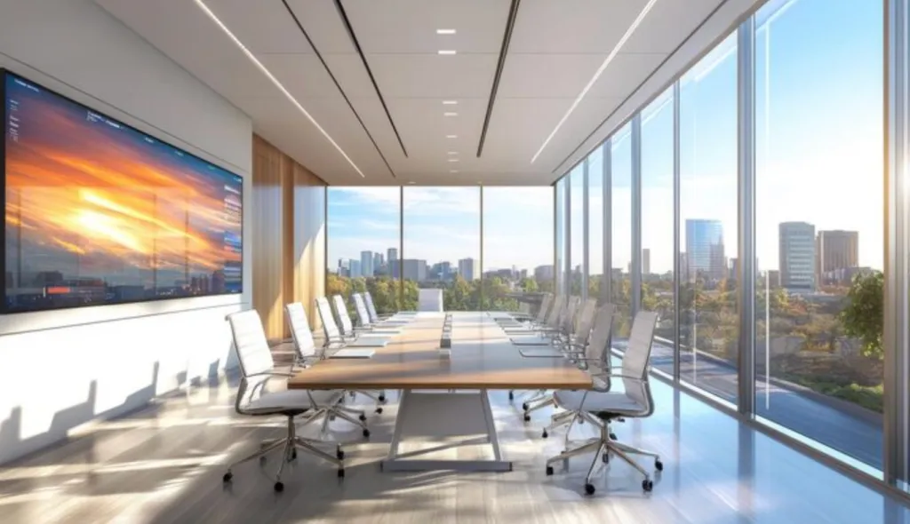 A large conference room.