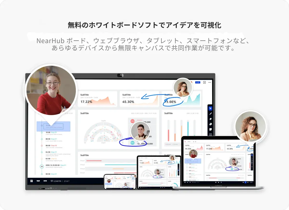 Nearhub Board S pro touch screen canva whiteboard software for windows free