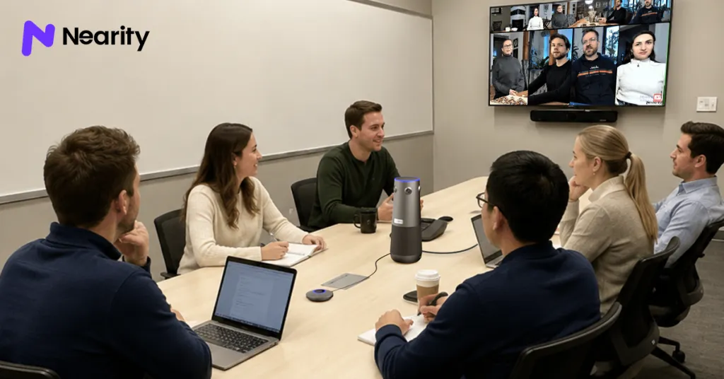 people meeting in medium room.