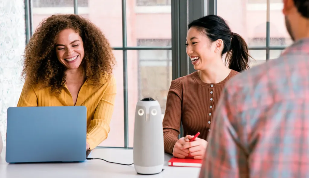 Meeting Owl3 conference room webcam.