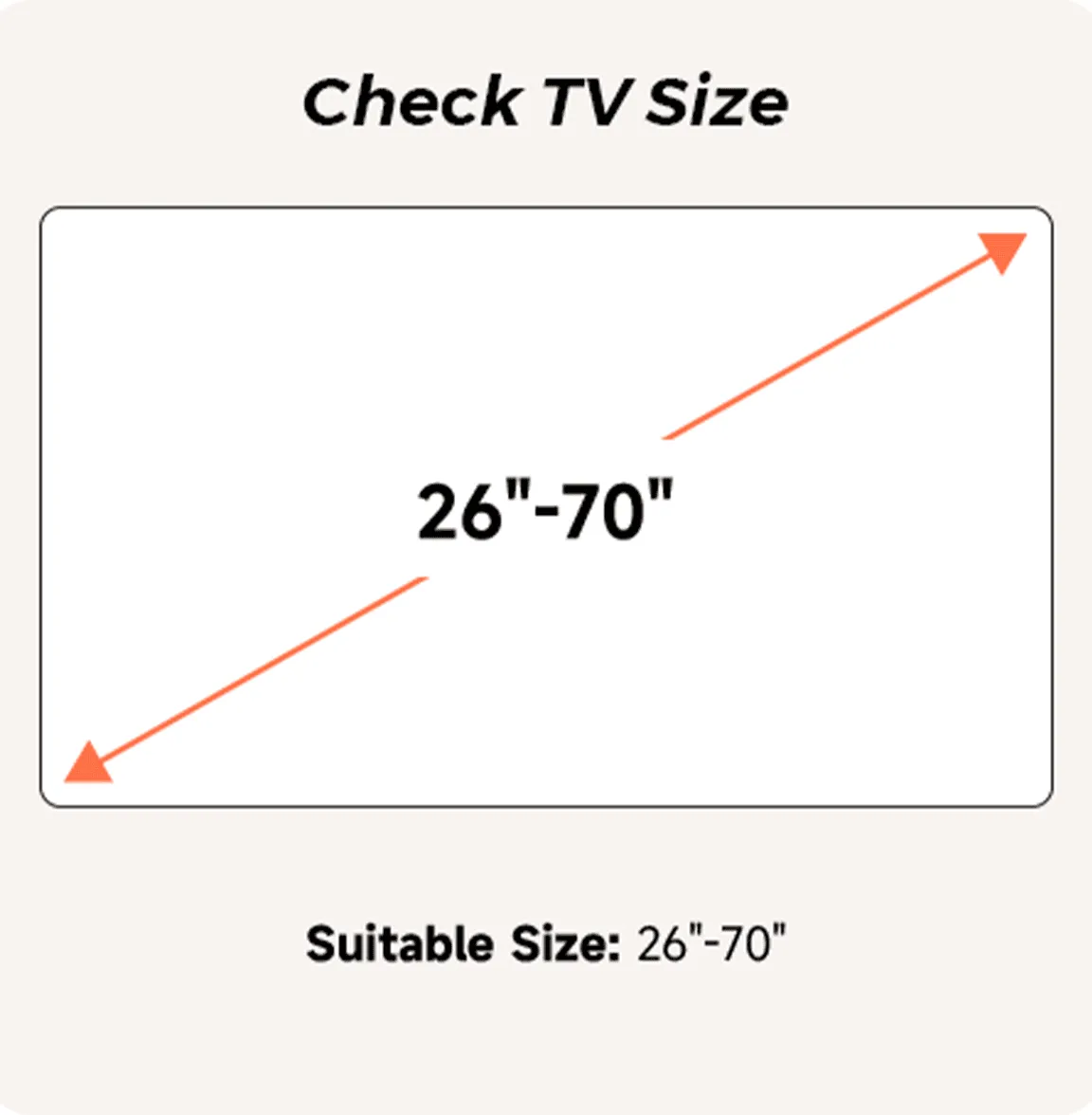 Check TV size before you buy a TV cart stand with wheels