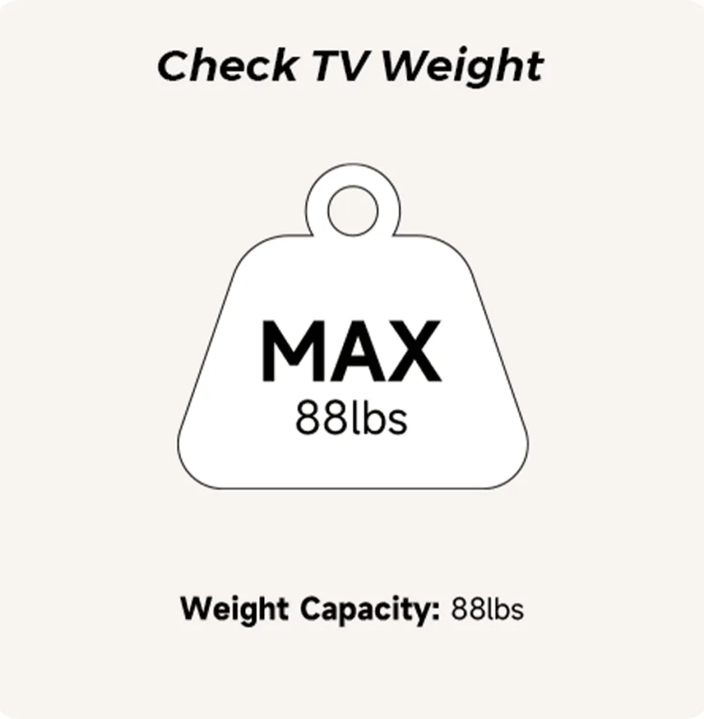 Check TV weight before you buy a rolling tv stand cart with wheels