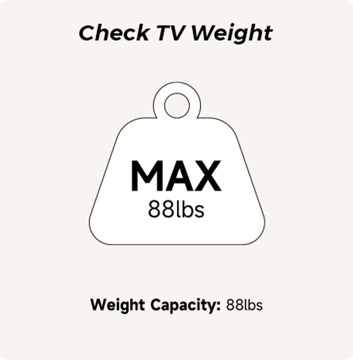 Check TV weight before you buy a rolling tv stand cart with wheels