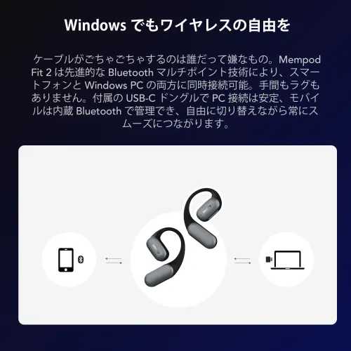 Bluetooth耳掛けワイヤレスイヤホン,ドングル付き低遅延ワイヤレス