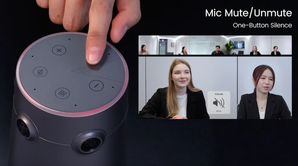 One press to mute zoom meeting on 360 Alien button.