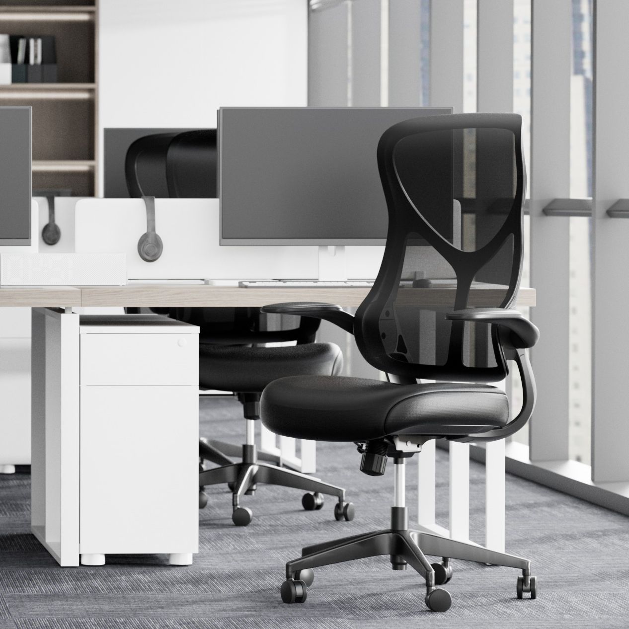 An ergo mesh 24 hour office chair