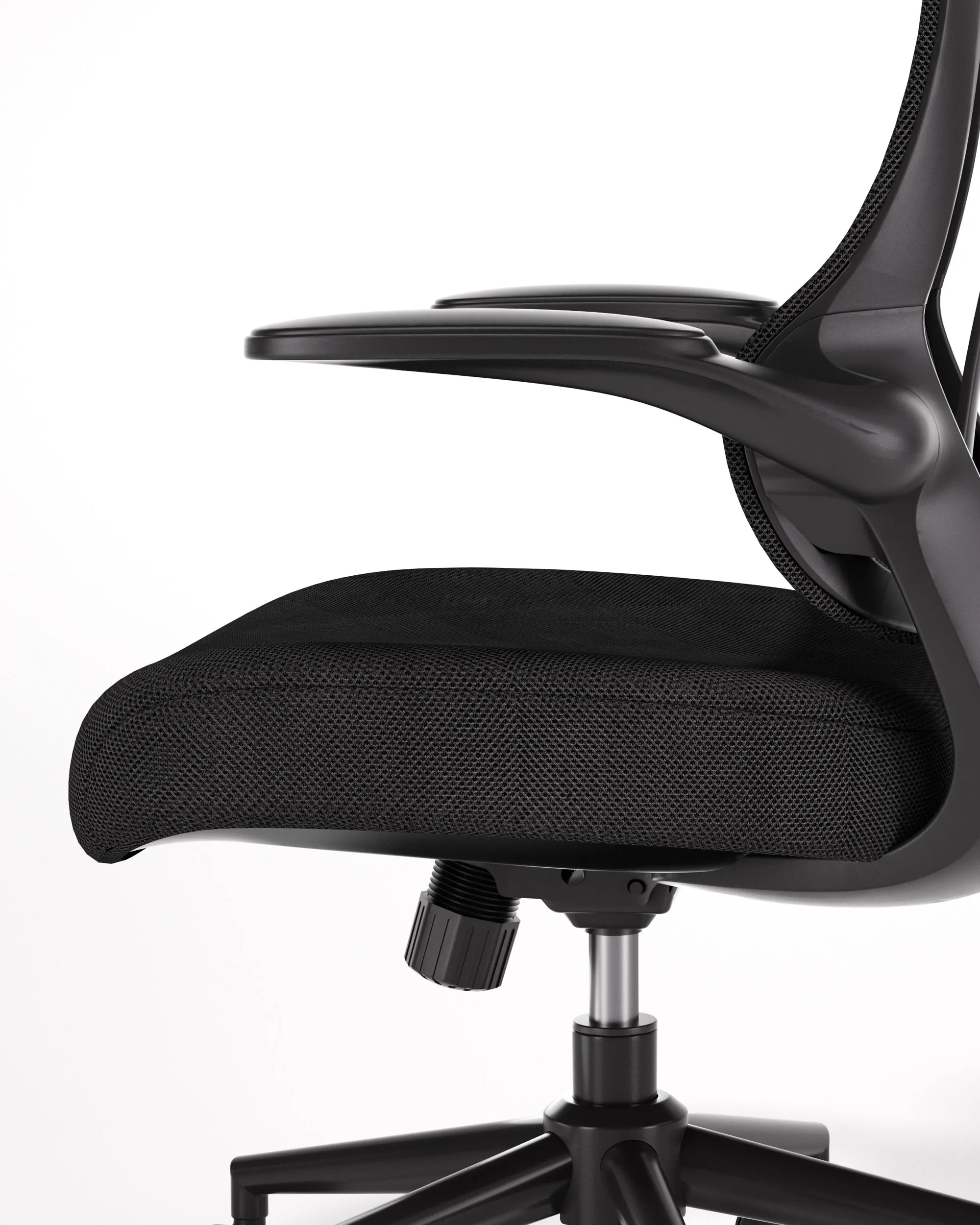 Black office chair for small office