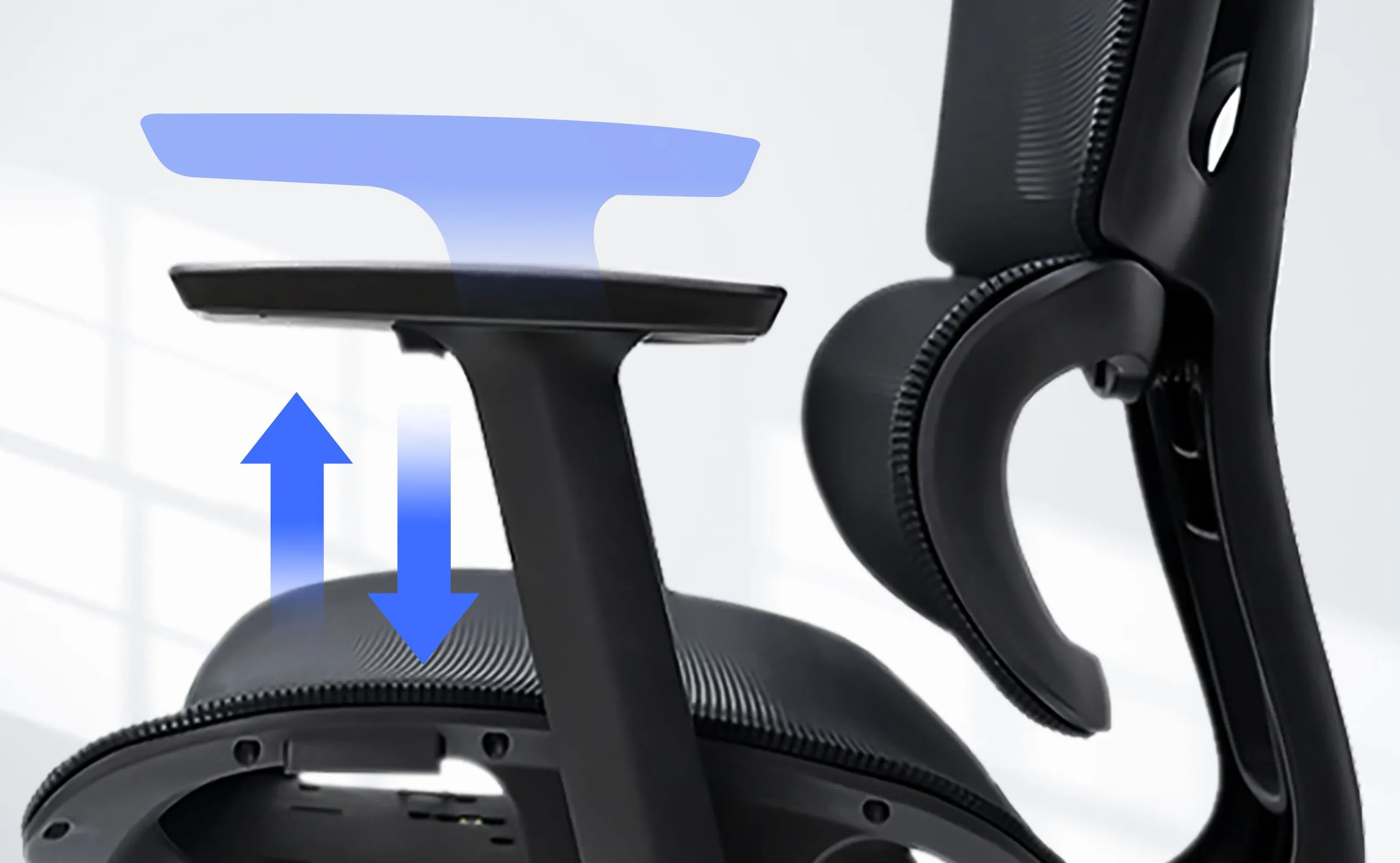 NearHub Ergo EC20 best office chair for overweight person with adjustable armrest