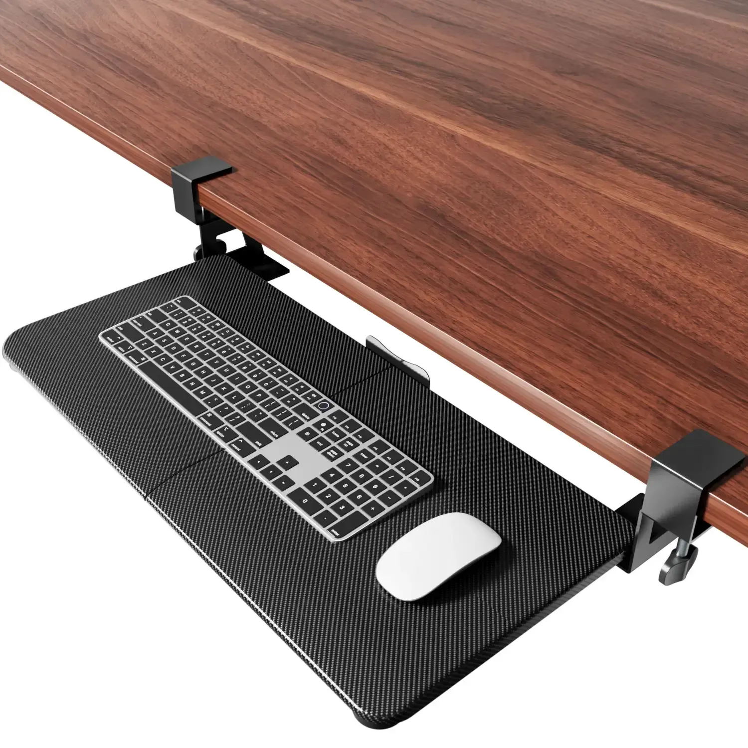 Under counter keyboard tray