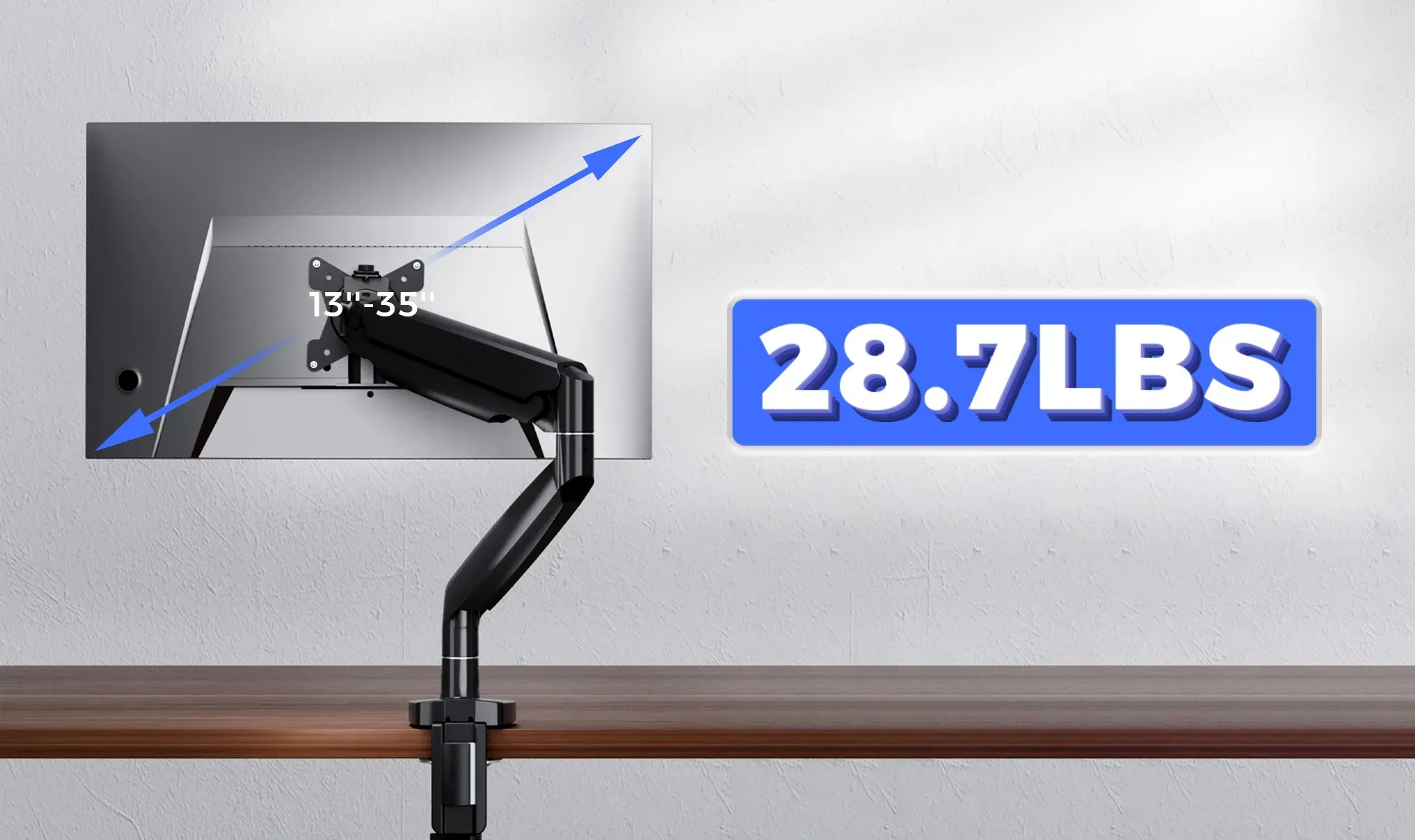 NearHub MA30 35 inch adjustable computer monitor mount
