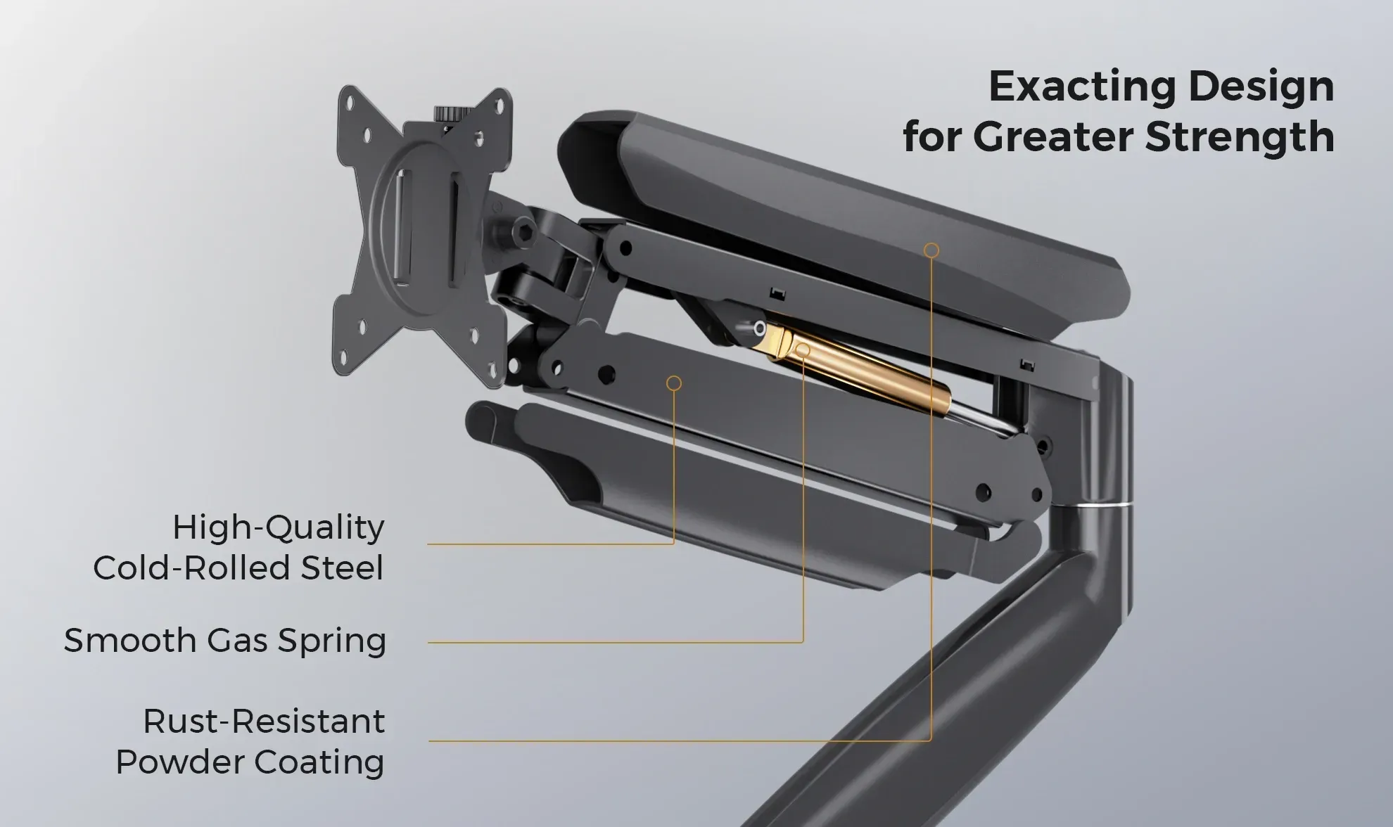 NearHub adjustable computer monitor mount MA30 for greater strength