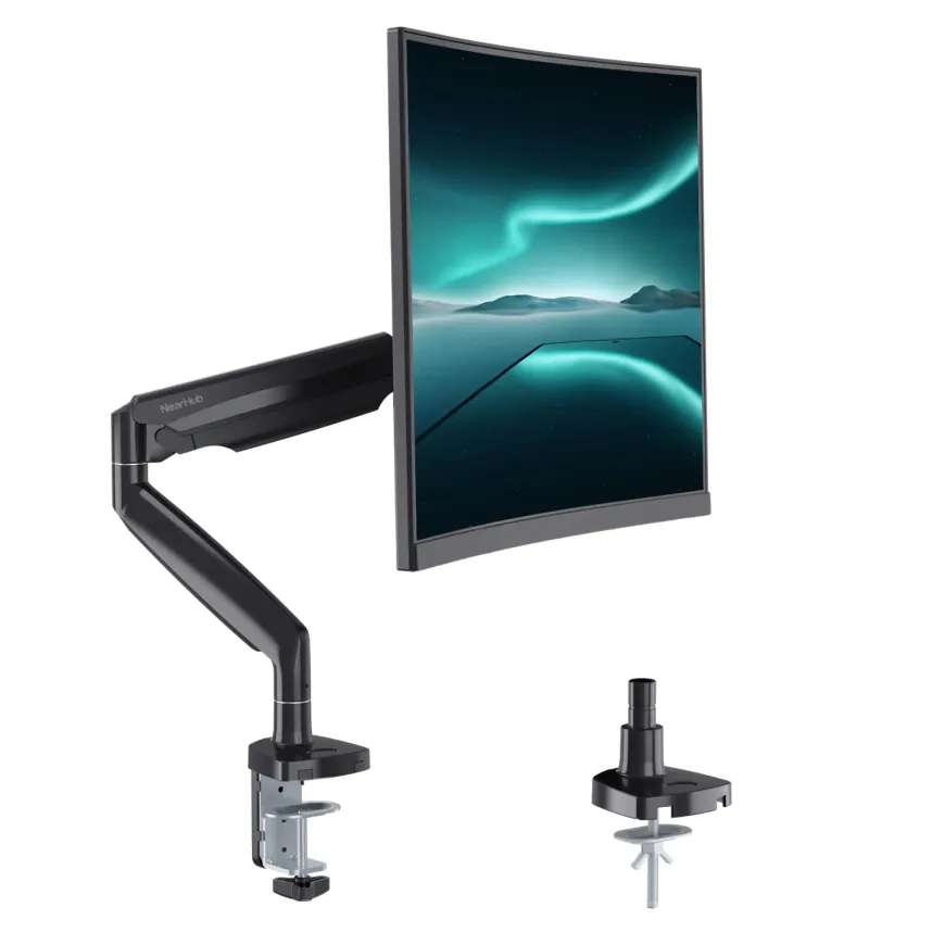 Computer monitor adjustable