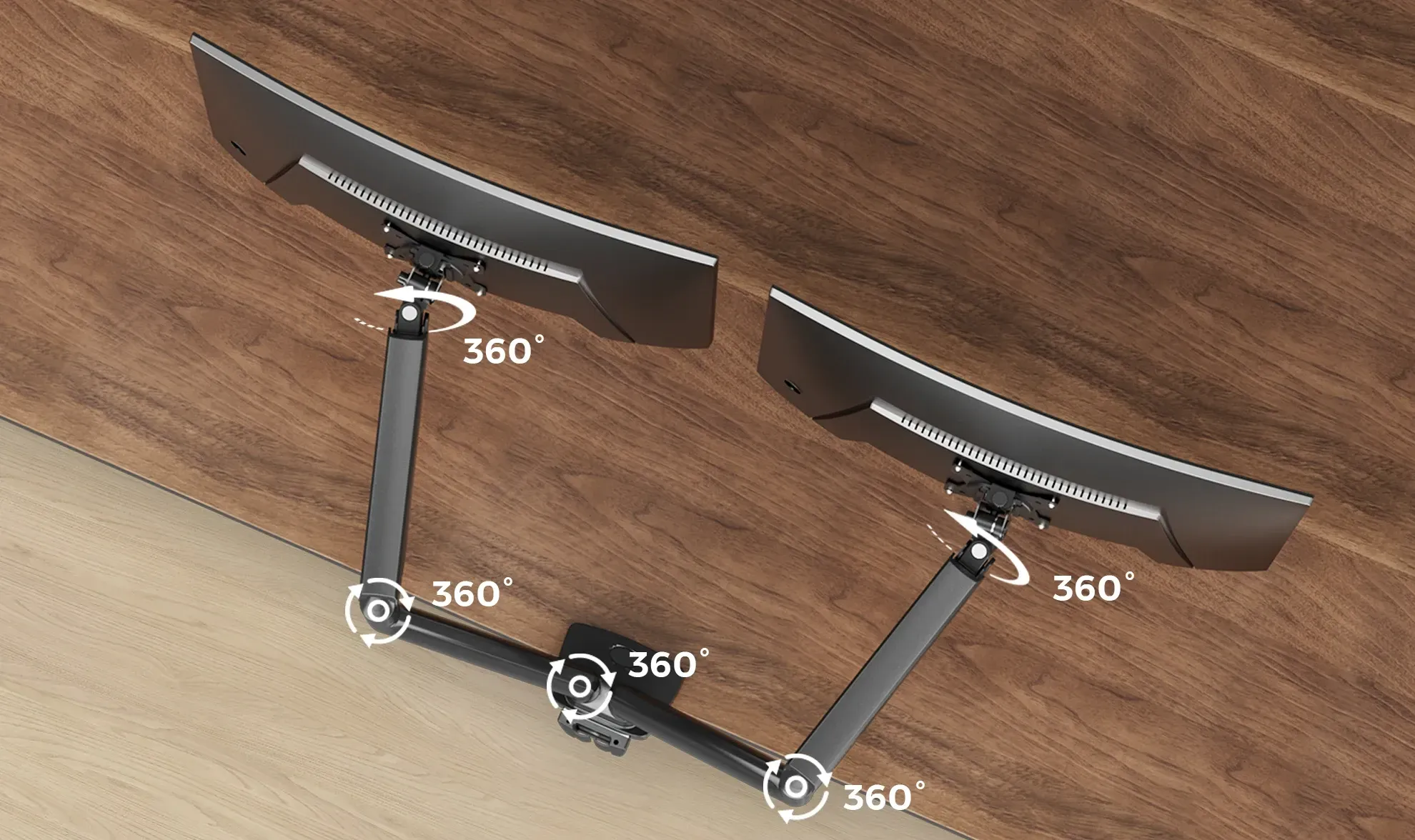NearHub Ergo double monitor desk stand MA40