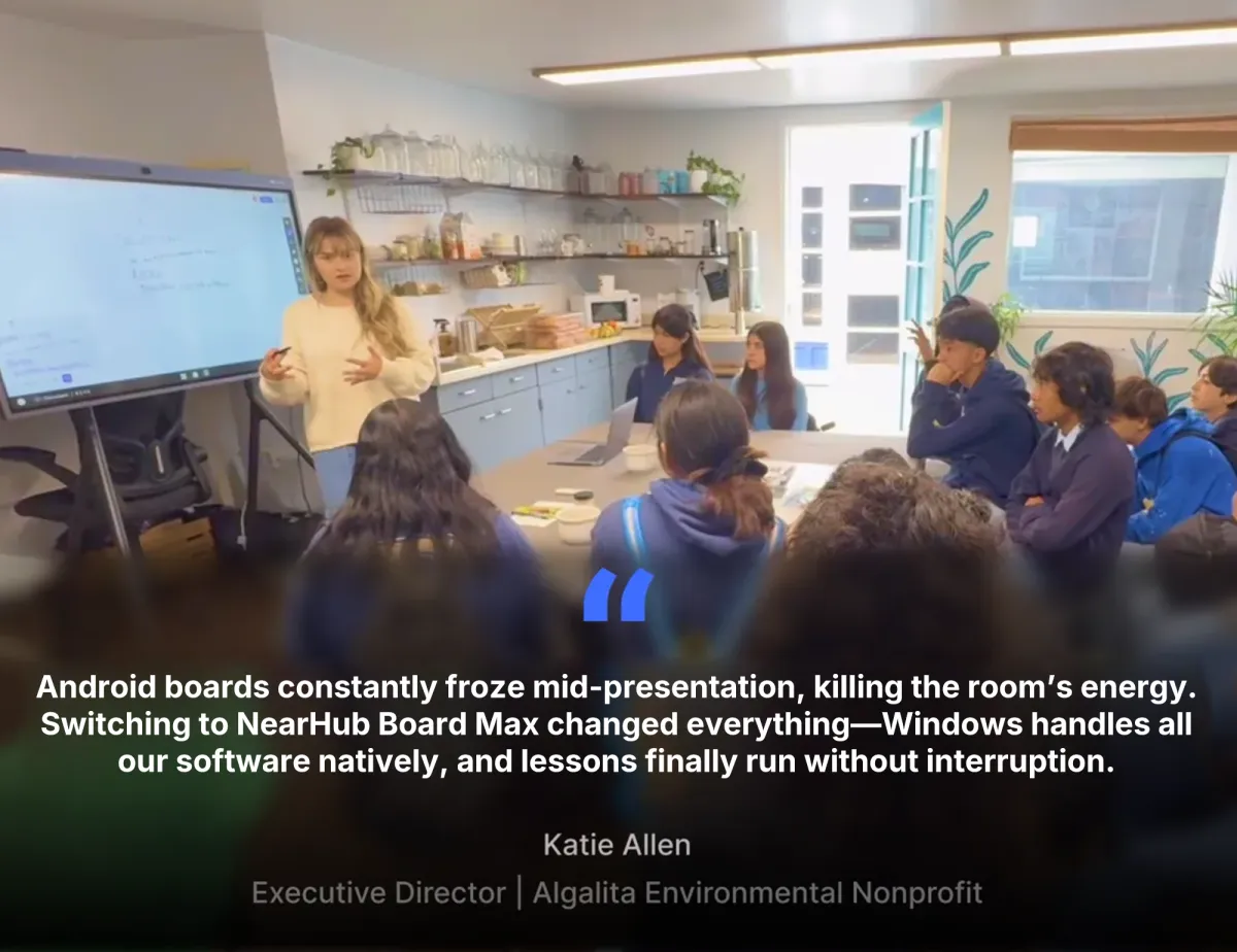 Nearhub Board Max interactive panel board for teaching