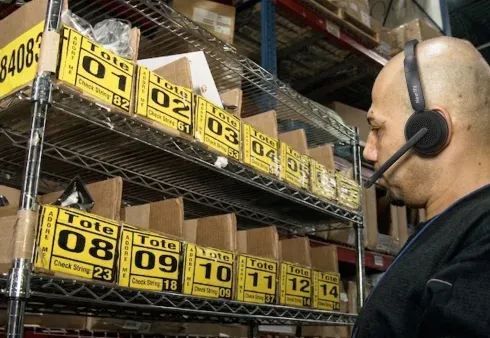nearhub single headset with mic for warehouse