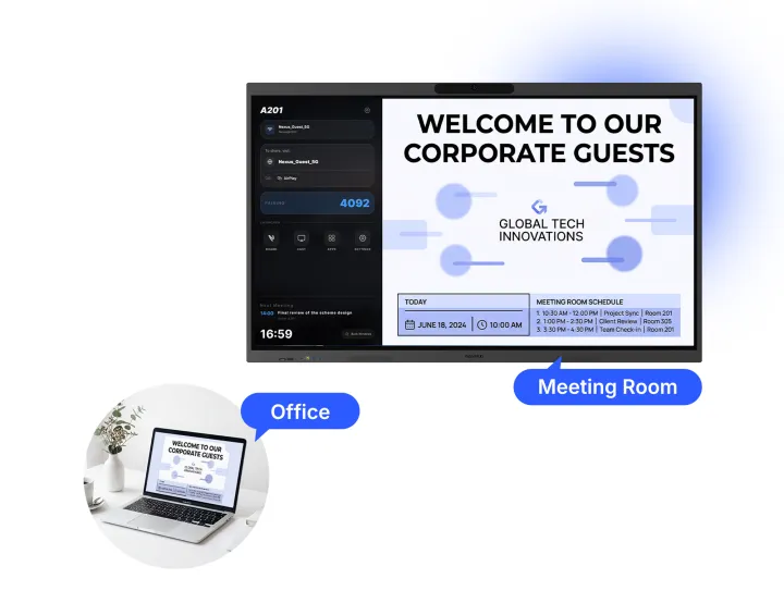 NearHub touch screen whiteboard software and apps free
