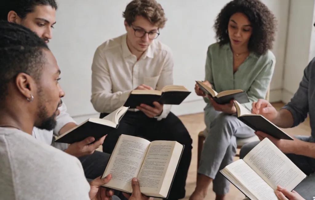 people read the bible in group