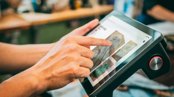 touch screen wall display