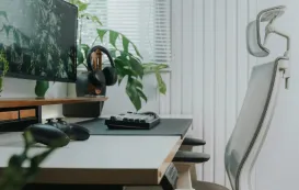 sitting on chairs