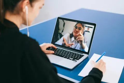 Online business meeting