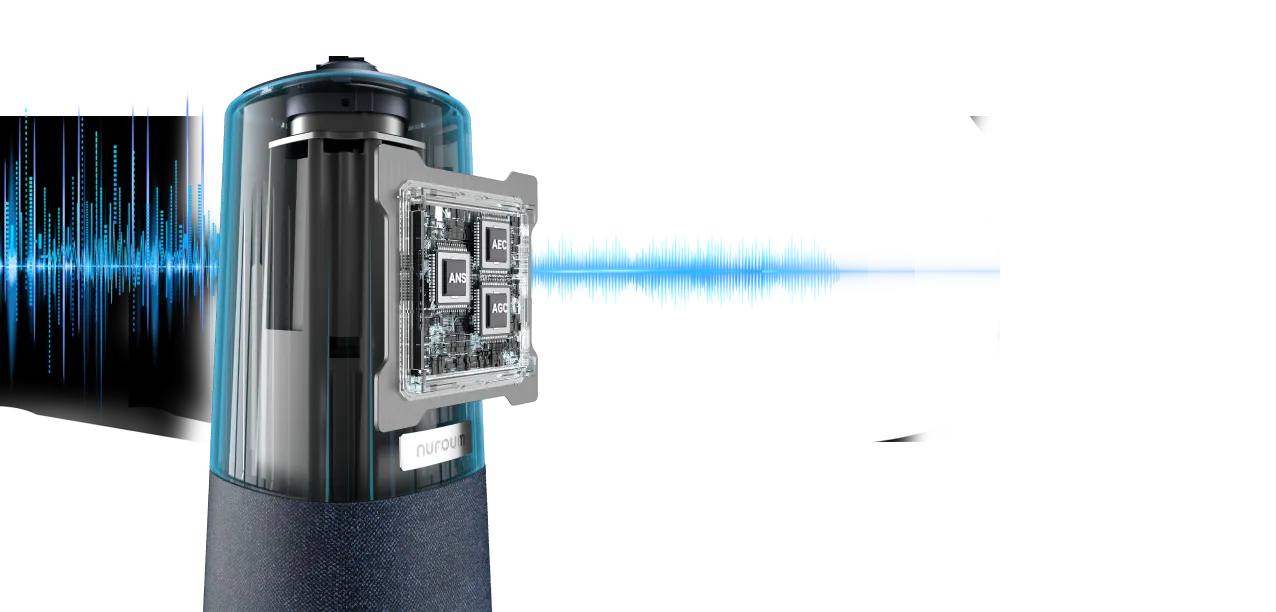 insulates 99.99% of noises, ensuring clearer communication