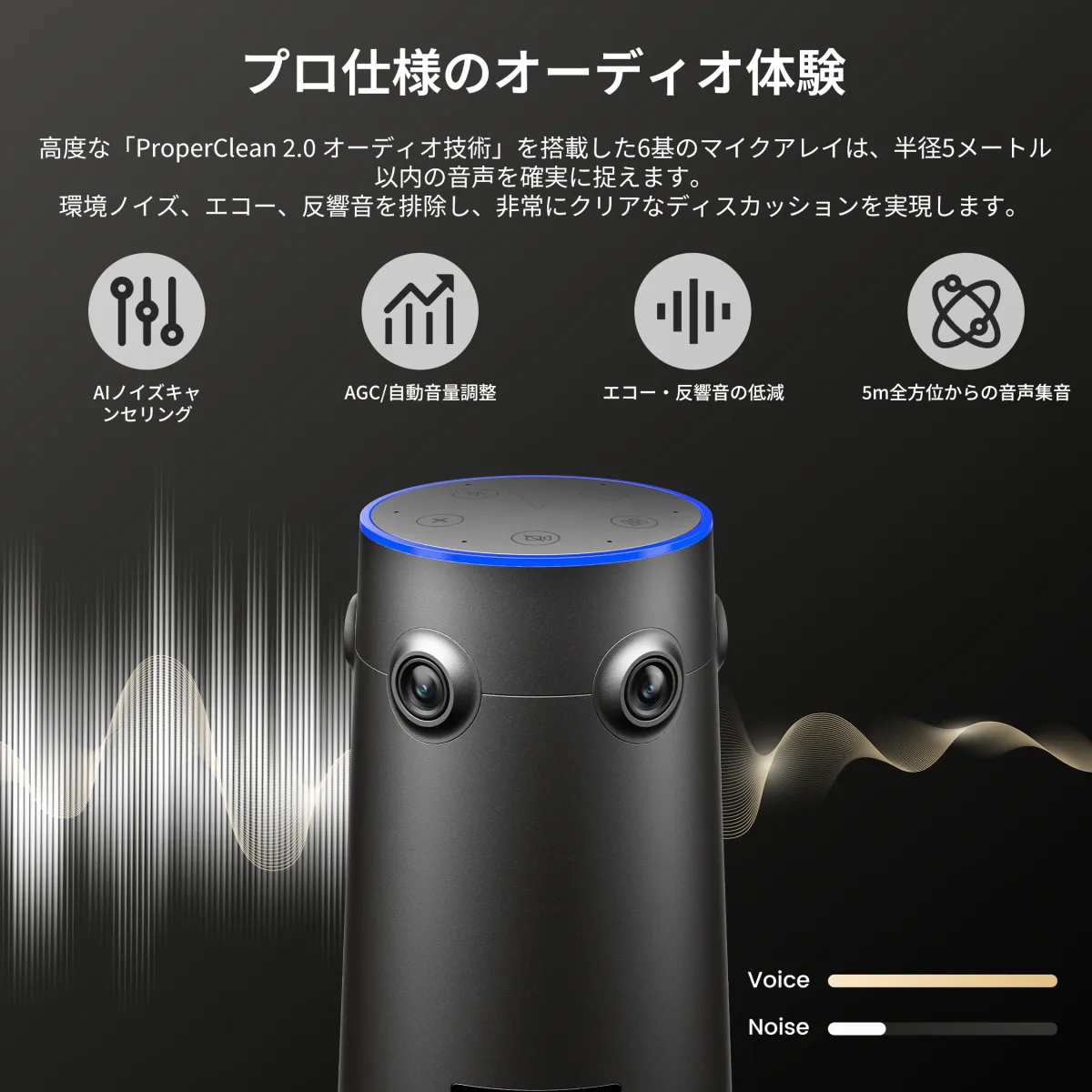 Nearity 360 AlienとOwl Labs 4+を比較ハイブリッド会議室向けスマート会議カメラ