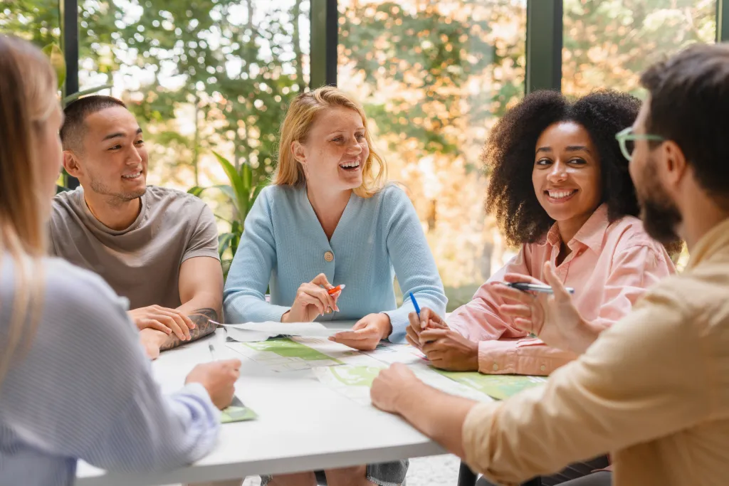 People join a pta meeting.