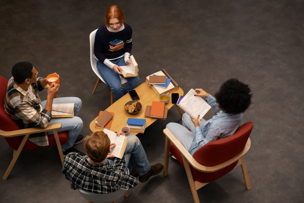 People join a pta meeting.