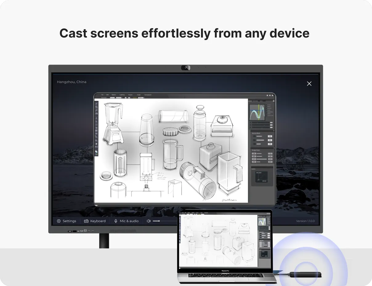 Nearhub Board S pro whiteboard touch screen