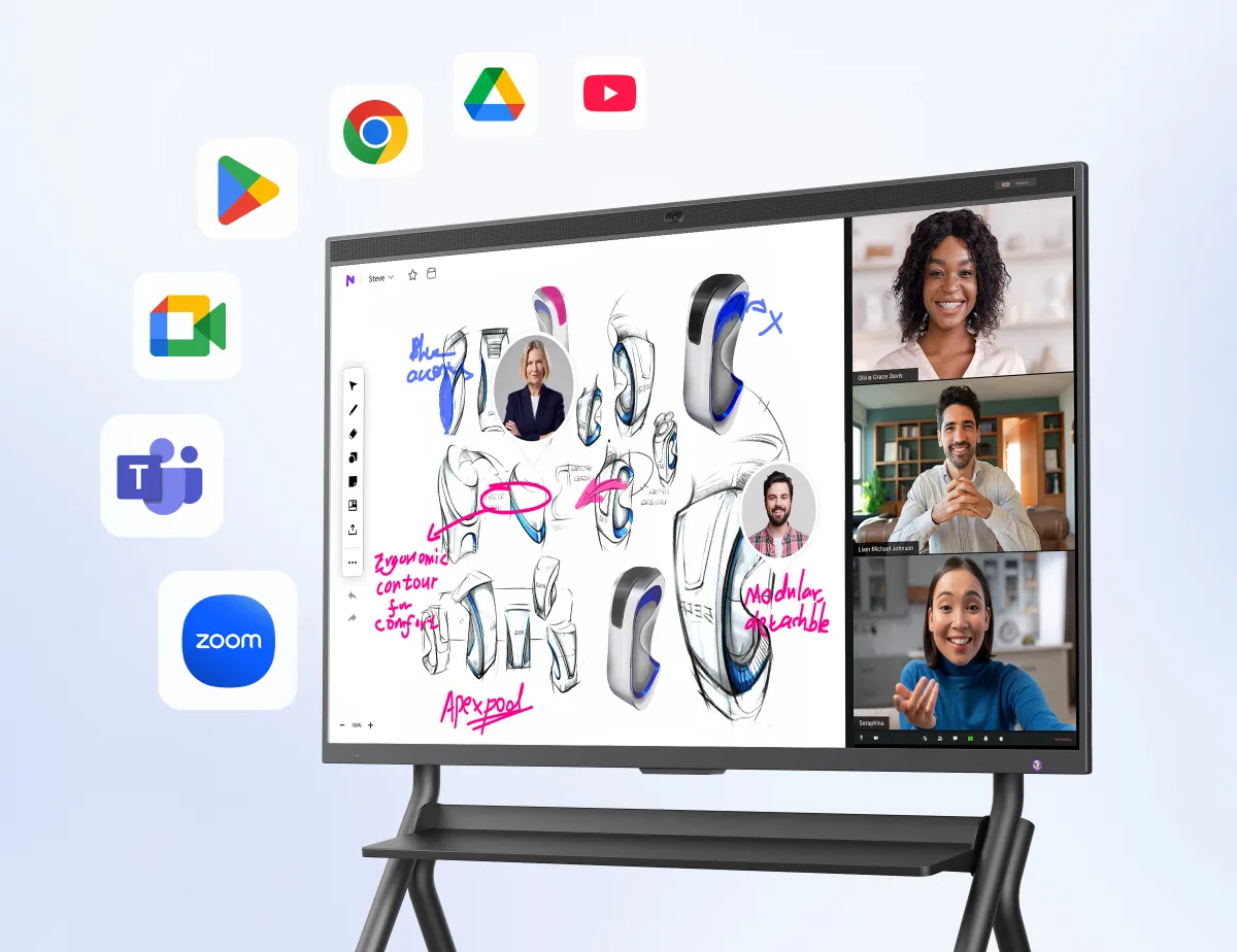 NearHub Board Max interactive smart whiteboard for business meeting