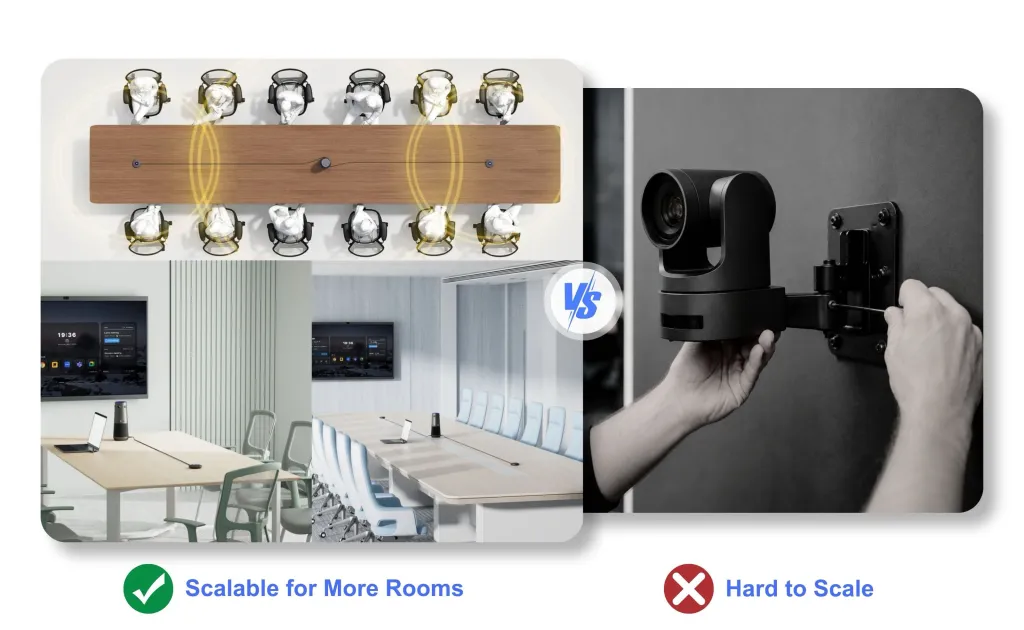 Nearity 360 alien vs traditional camera that hard to scale.