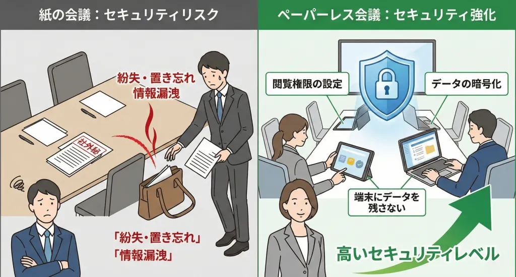 ペーパーレス会議システムのメリット