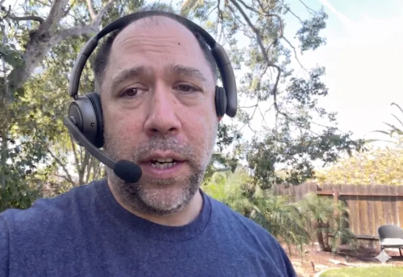 single ear headset on the go