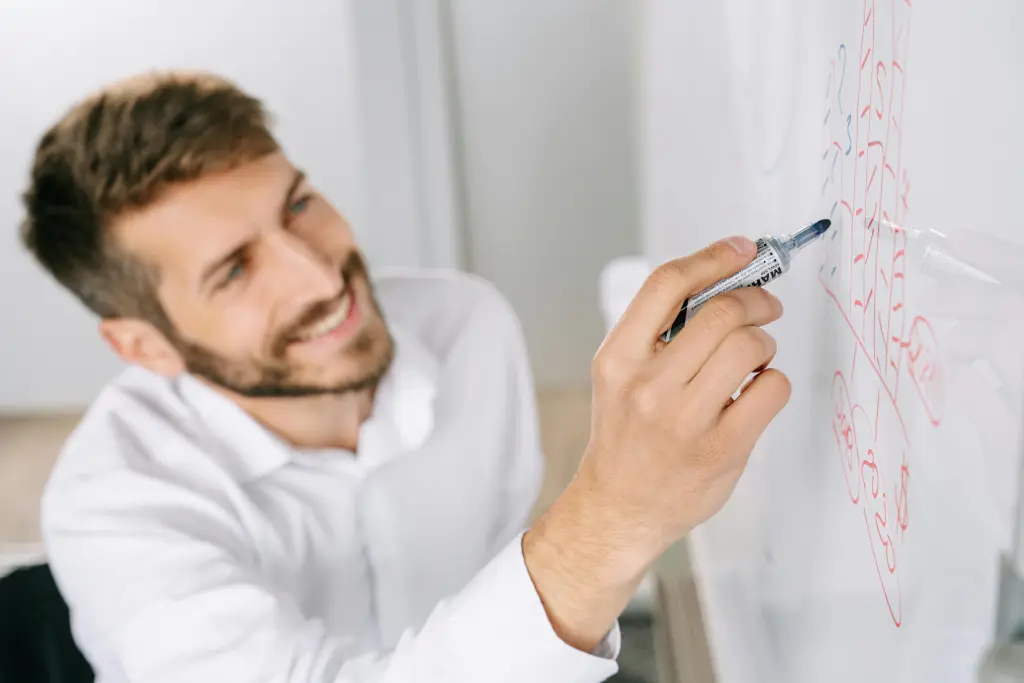 Skizze whiteboard digitale mindmap one note