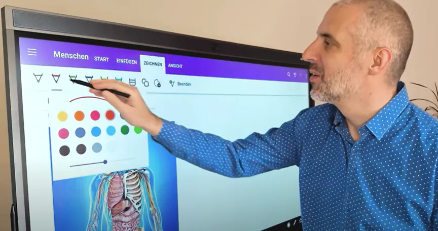 Smart board software verbessert die arbeitseffizienz