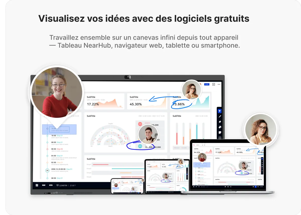 Nearhub Board S pro touch screen canva whiteboard software for windows free