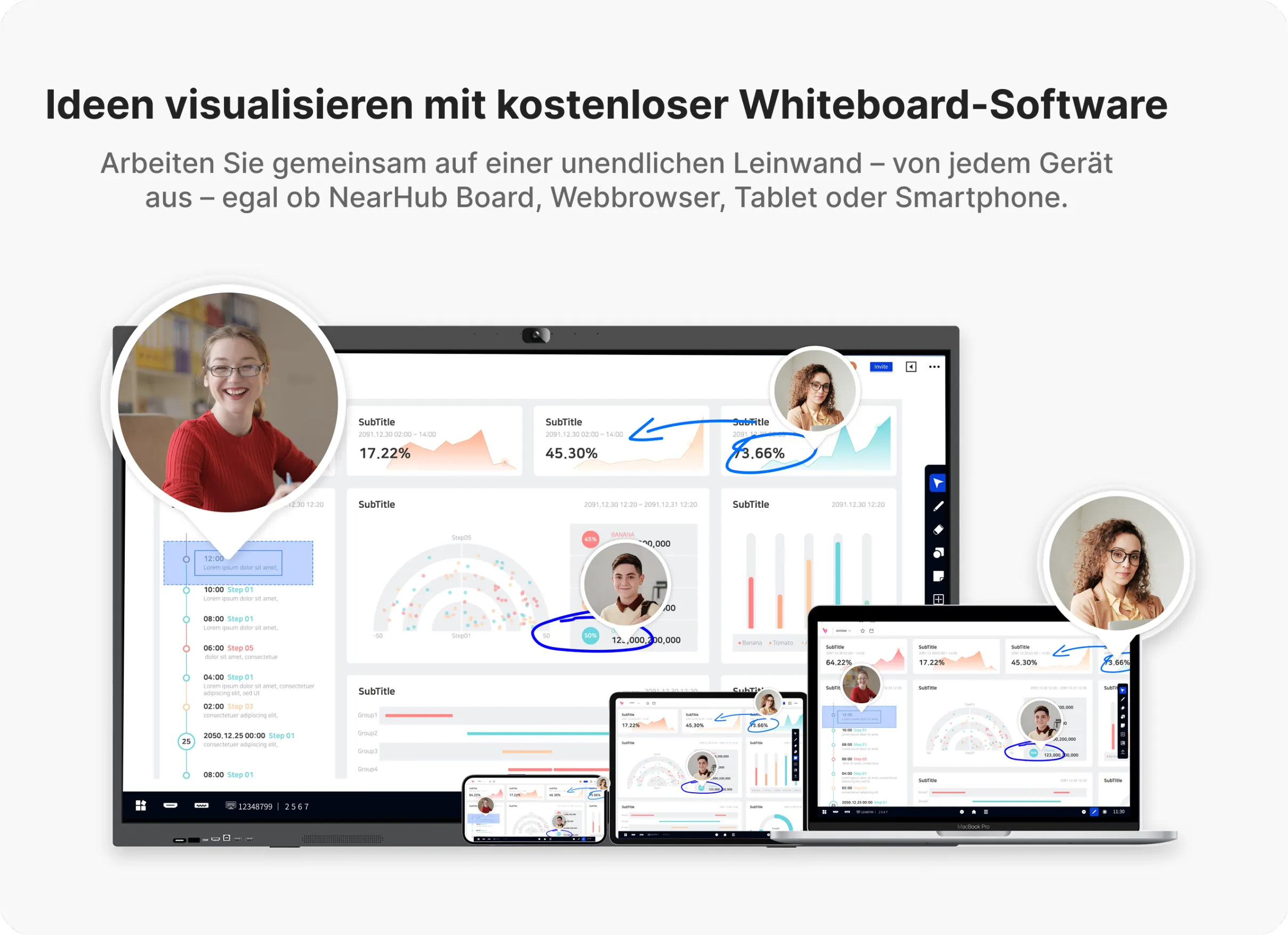 Nearhub Board S Pro Touchscreen Canva Whiteboard-Software für Windows kostenlos