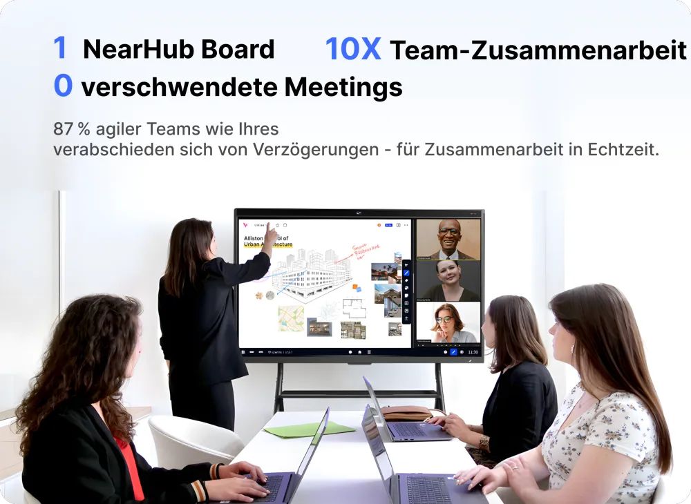 NearHub Board S Pro interaktives digitales whiteboard für Unternehmen