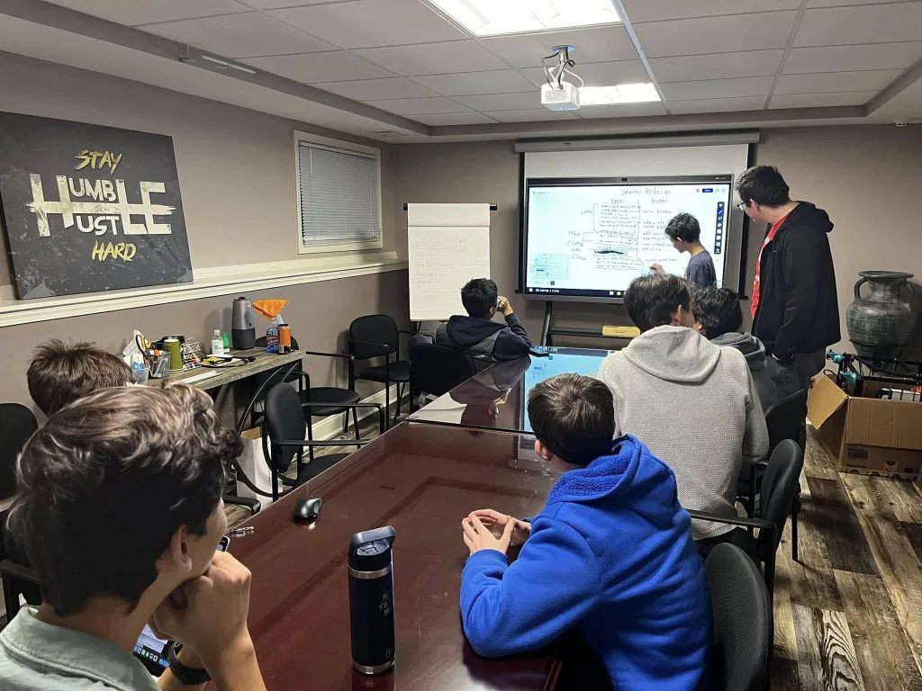 Teambesprechung mit active whiteboard