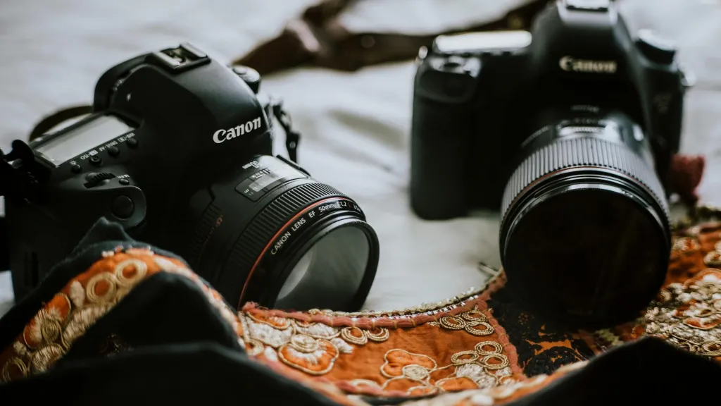two canon camera