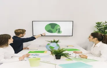 Umweltorganisationen nutzen board whiteboard