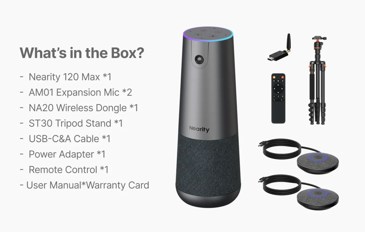 unboxing conference camera 120 max