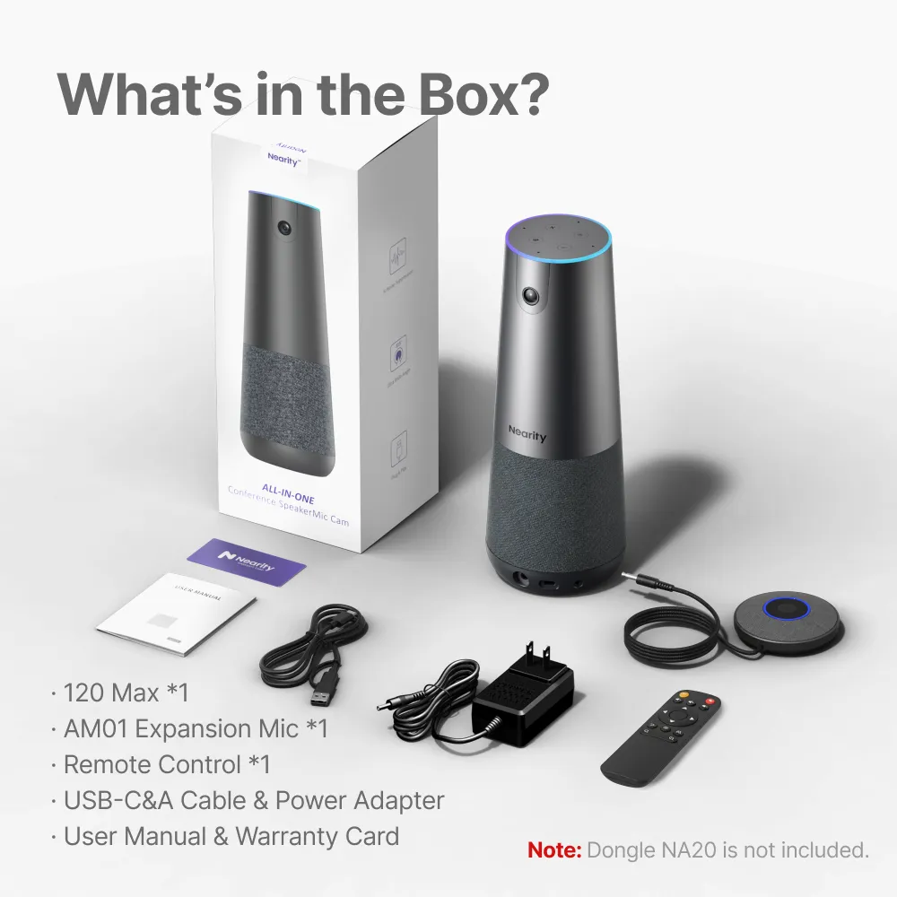 unboxing conference room camera