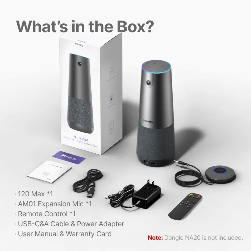 Nearity 120 Max - 4K 120° Wireless Webcam with Speaker | NearHub