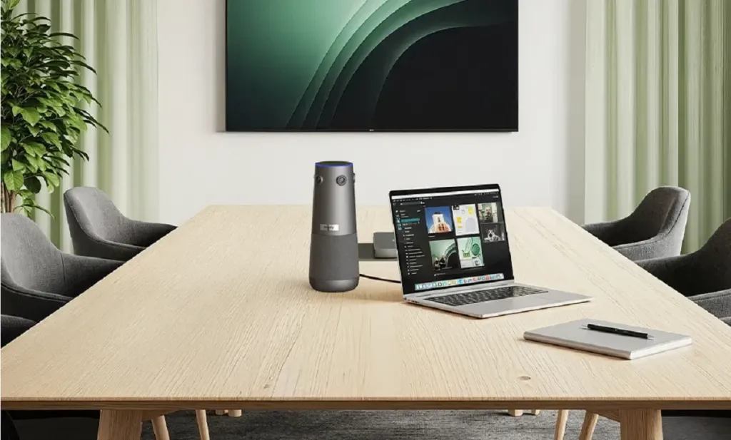 WebカメラをUSBで接続する様子